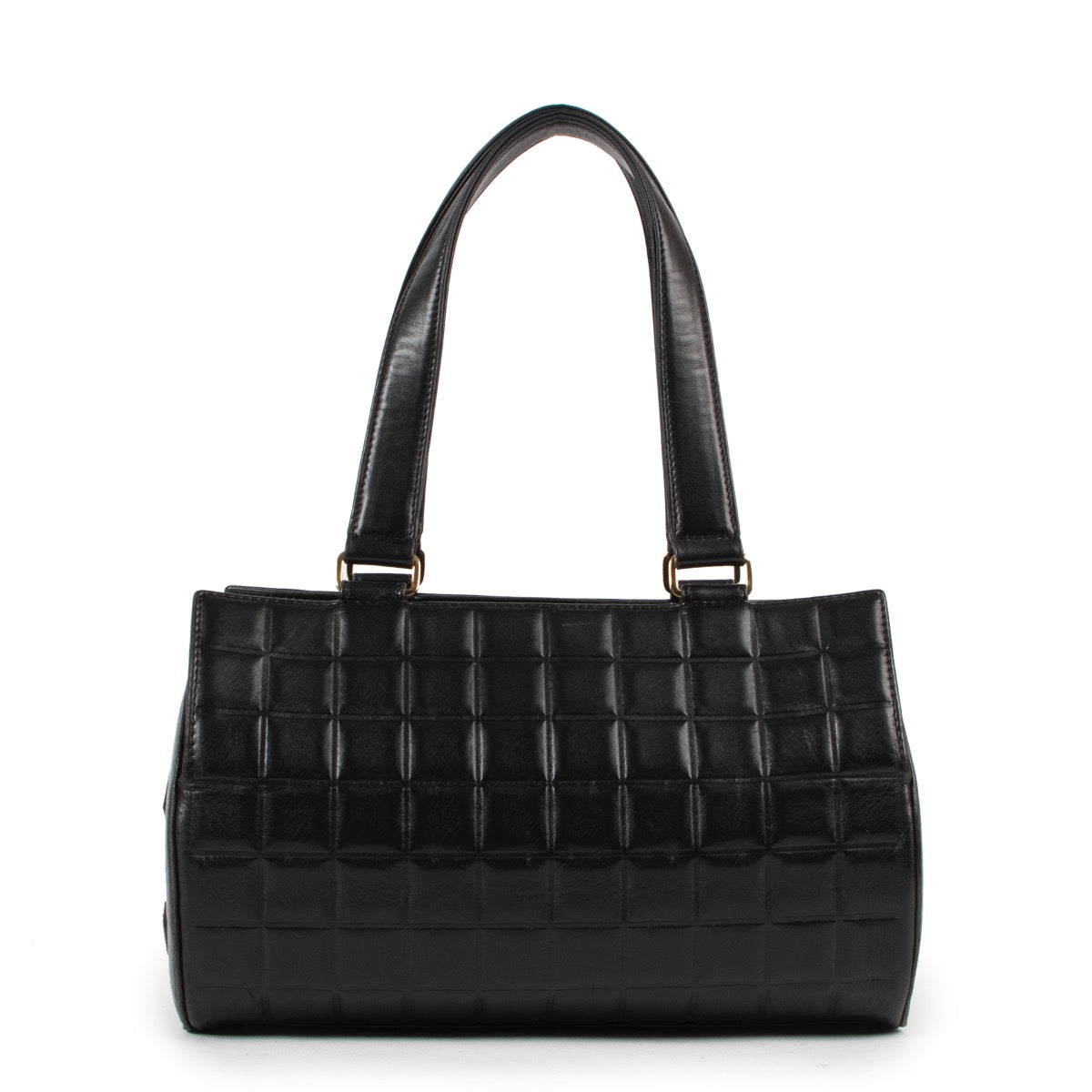 skip the waiting list shop safe online your secondhand Chanel Black Quilted Cylinder Bag
