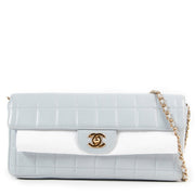 Baby blue Chanel bag looks like new with good quality on Labellov