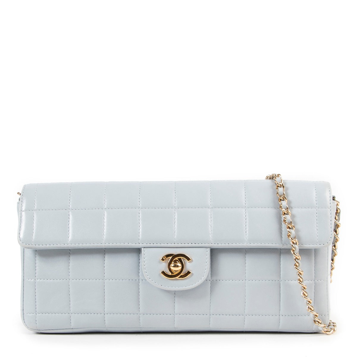 Chanel Baby Blue Quilted Leather Flapbag