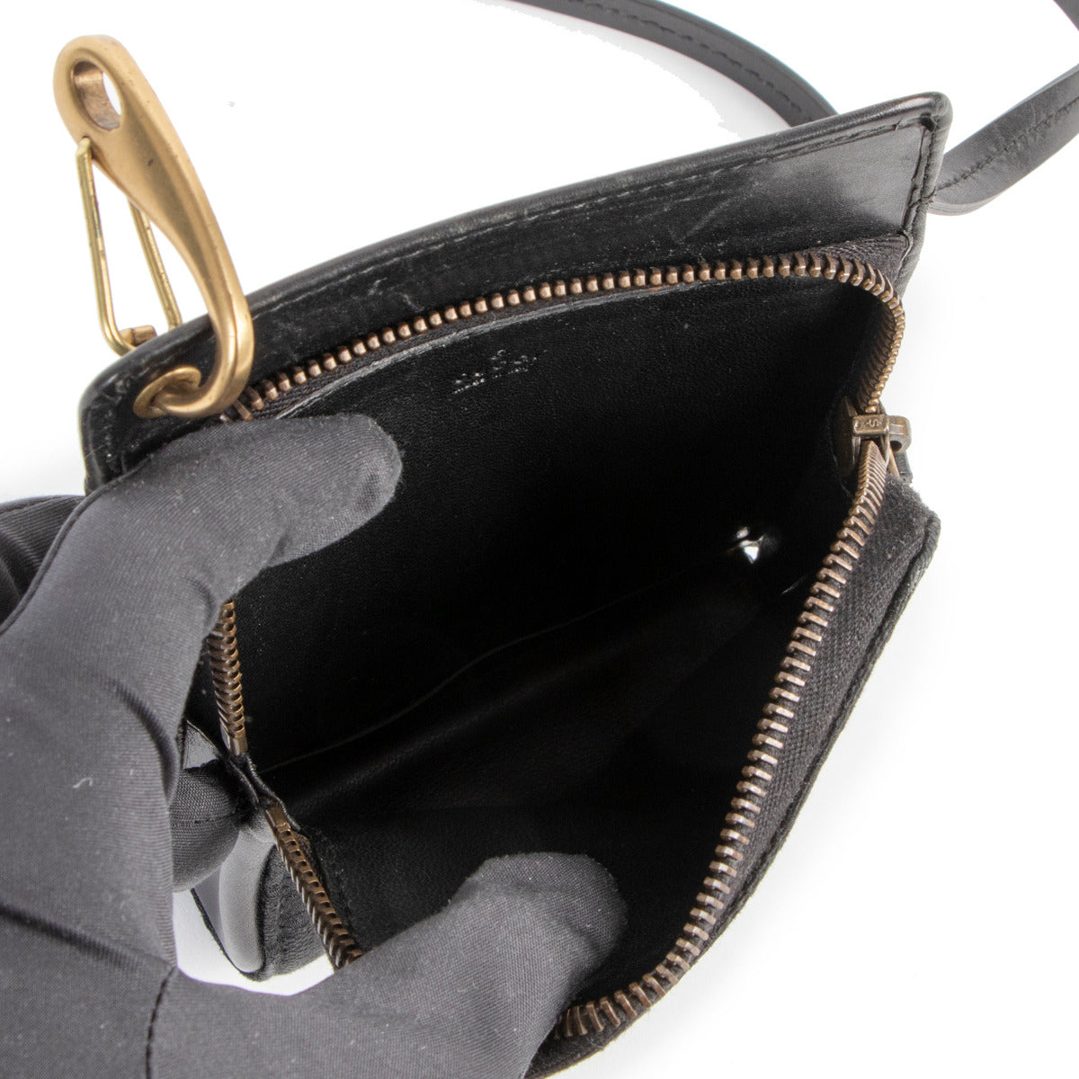 Gucci Black GG Canvas Mini Crossbody Bag