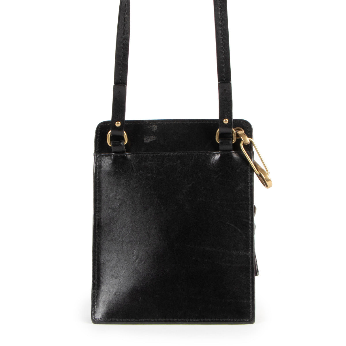 Gucci Black GG Canvas Mini Crossbody Bag