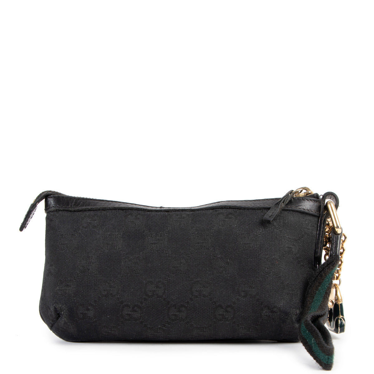 Gucci Zwarte GG Canvas Hanger Clutch