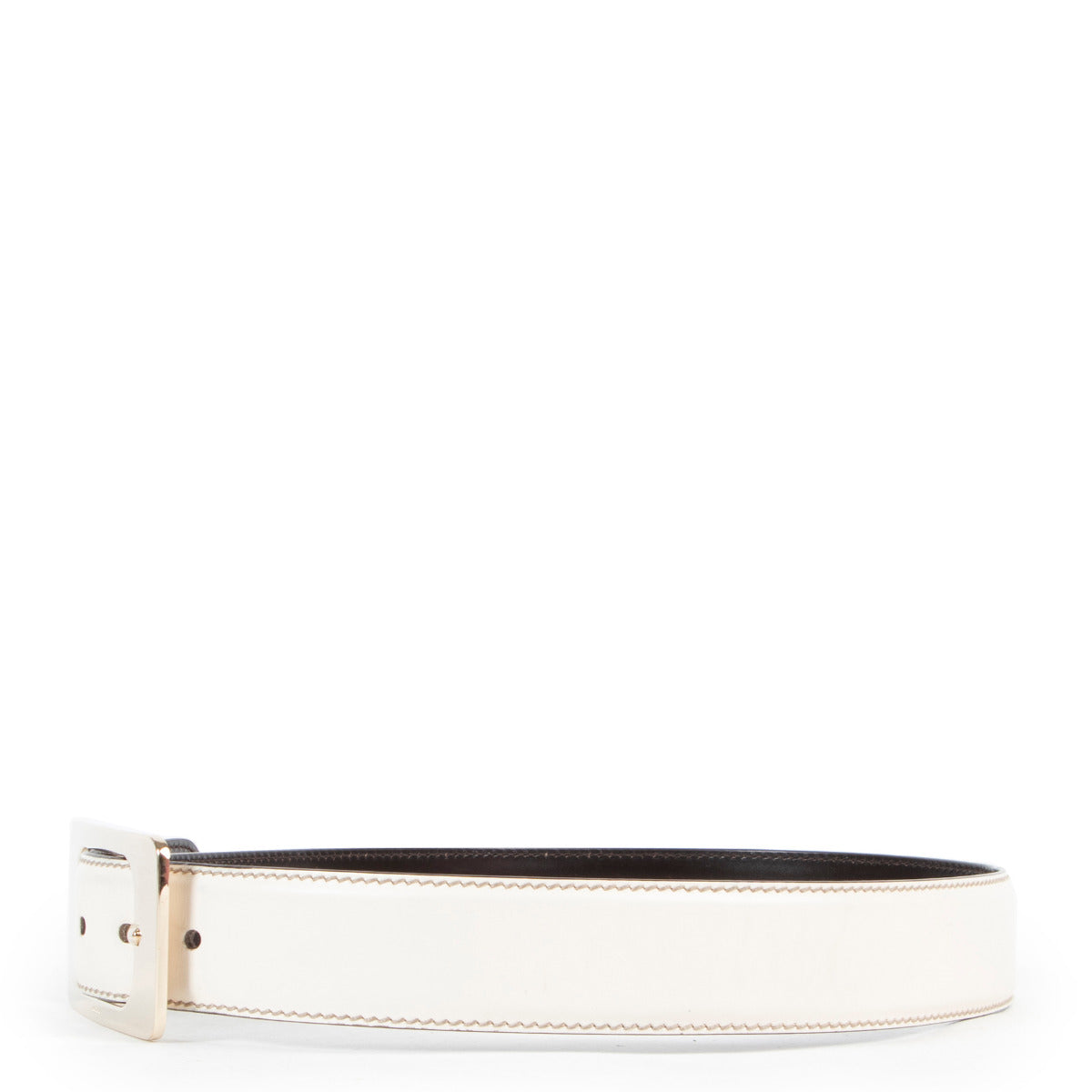 Gucci White Beige Belt - size 80