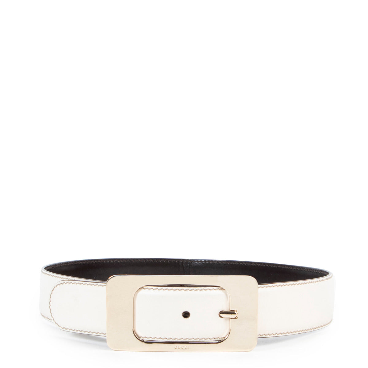 Gucci White Beige Belt - size 80