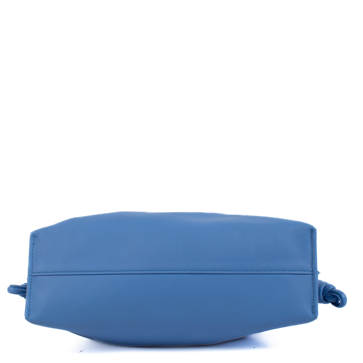 Loewe Blue Leather Flamenco Chain Clutch Bag for the best price at Labellov secondhand luxury in Antwerp Brussels Knokke