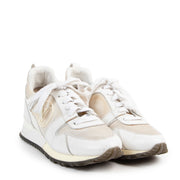Shop safe online authentic second hand Louis Vuitton White Run Away Sneakers in Size 36,5 at the right price at Labellov.com.