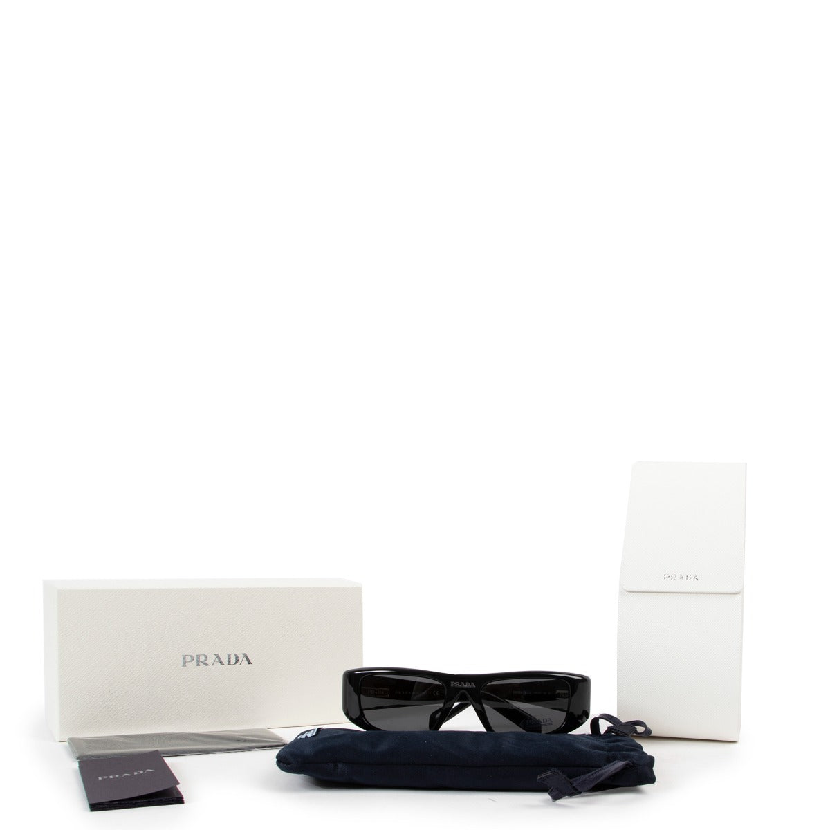 Shop authentic second hand designer luxury Prada Black Runway Sunglasses at Labellov