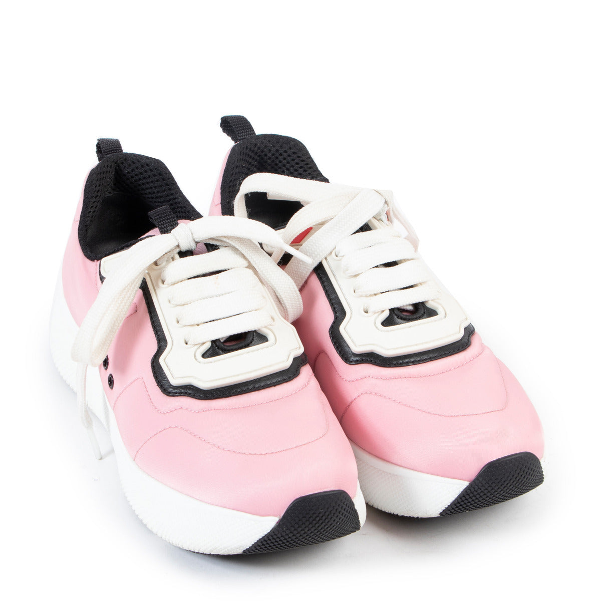 Prada Pink Nylon Sneakers - Size 36,5