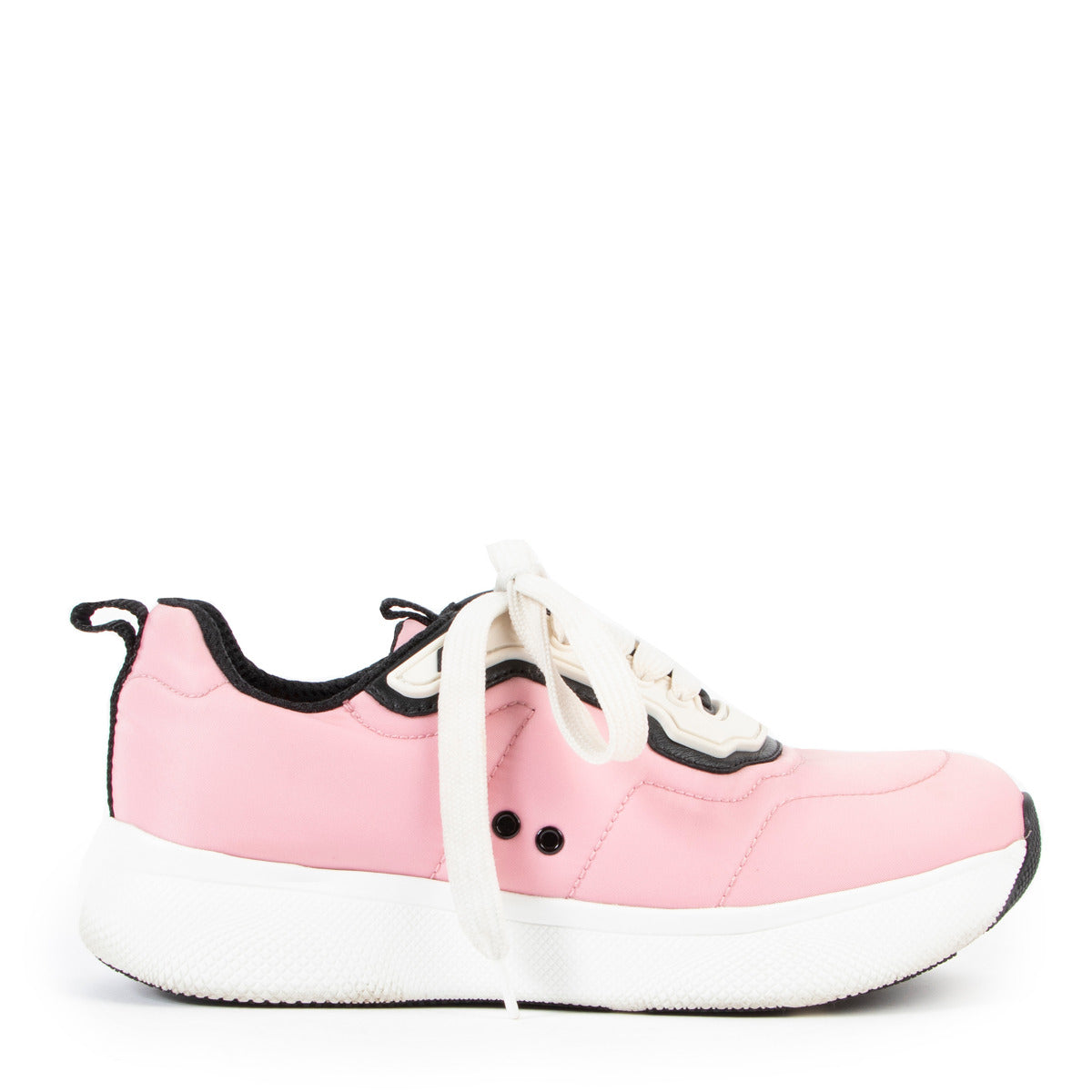 Prada Pink Nylon Sneakers - Size 36,5