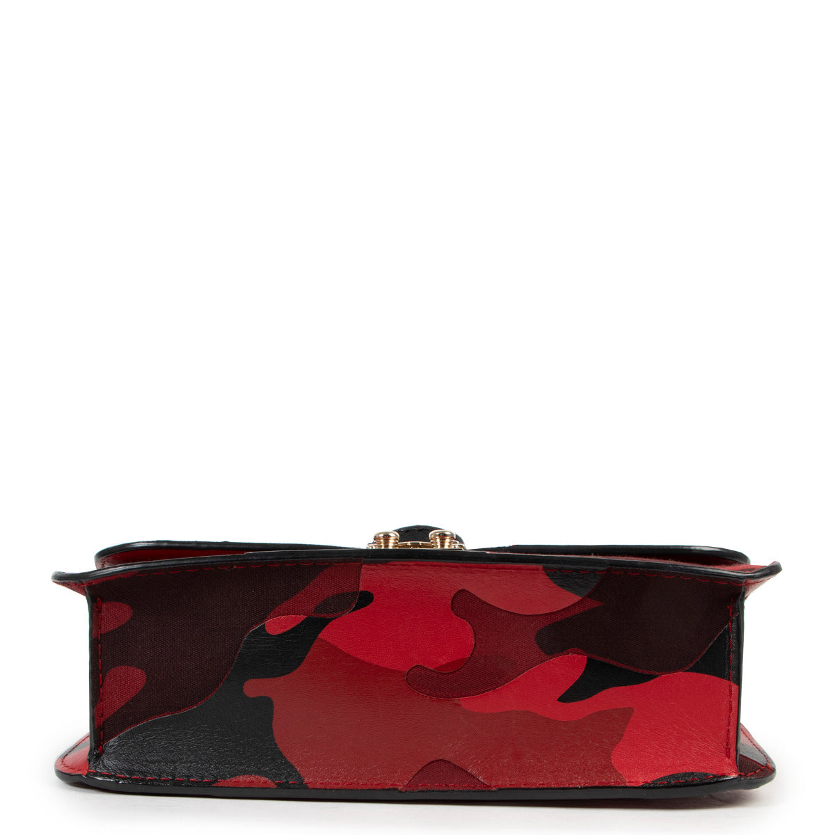 Valentino Garavani Red Camo Medium Glam Lock Rockstud Bag
