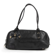 Authentic secondhand Gucci Black Princy GG Leather Mini Boston Bag designer bags fashion luxury vintage webshop safe secure online shopping