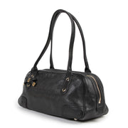Authentieke Tweedehands Gucci Black Princy GG Leather Mini Boston Bag juiste prijs veilig online shoppen luxe merken webshop winkelen Antwerpen België mode fashion