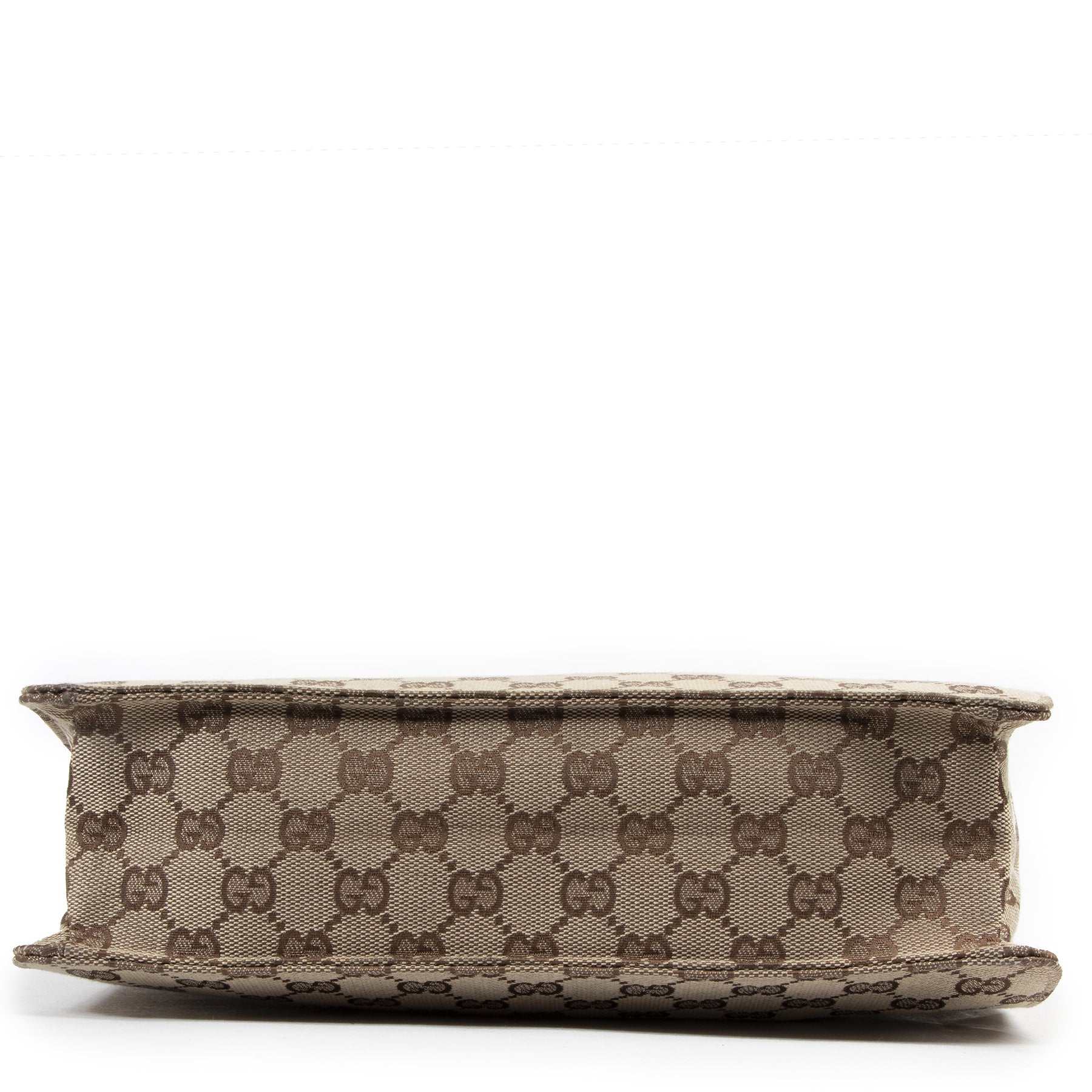 Authentic secondhand Gucci Beige GG Canvas Messenger Crossbody Bag designer bags fashion luxury vintage webshop safe secure online shopping