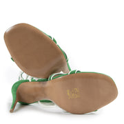 Authentic secondhand Valentino Garavani Peppermint Green Rockstud Sandals - size 40 designer shoes fashion luxury vintage webshop safe secure online shopping