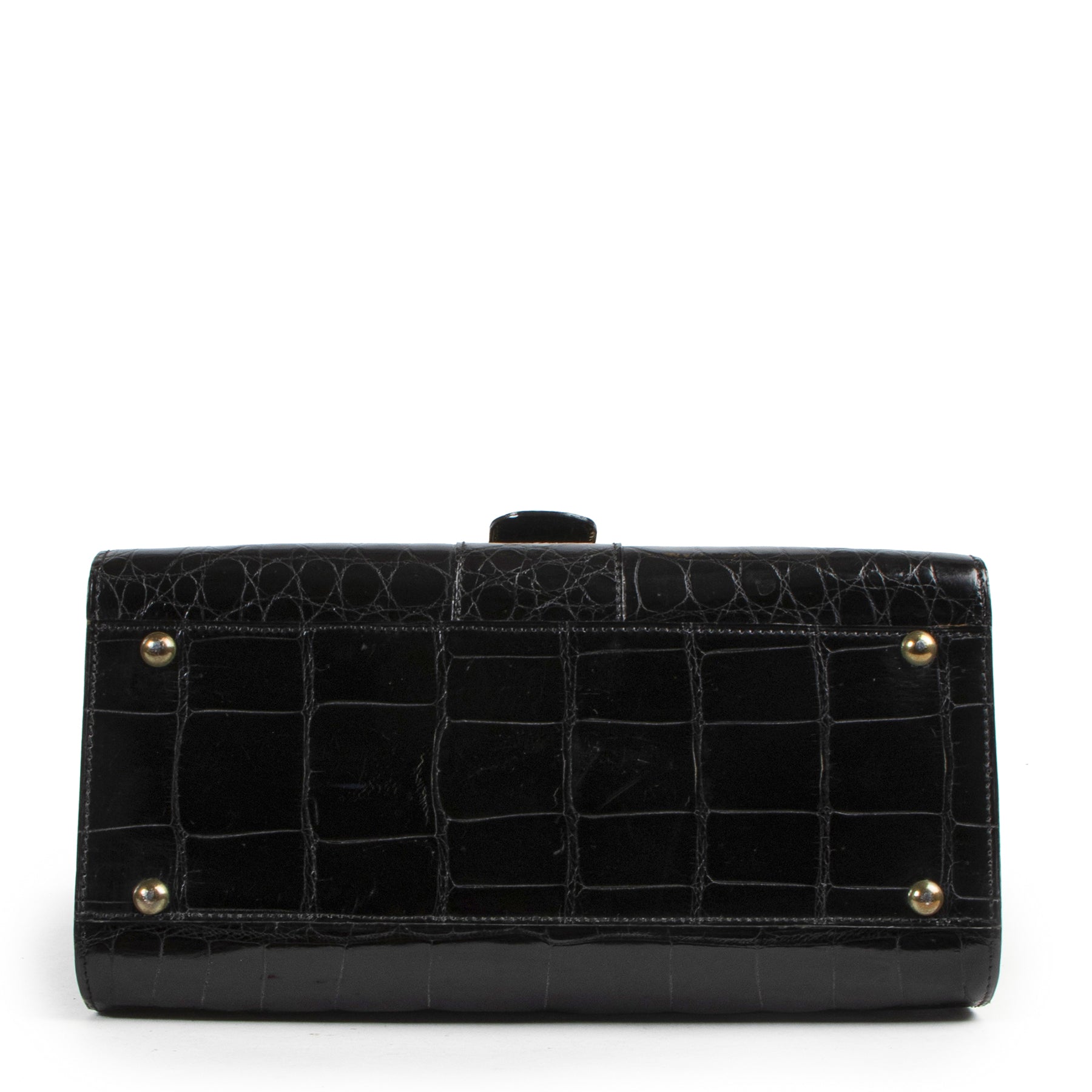 Delvaux Black Croco Brillant MM GHW aan de beste prijs online bij LAbellov