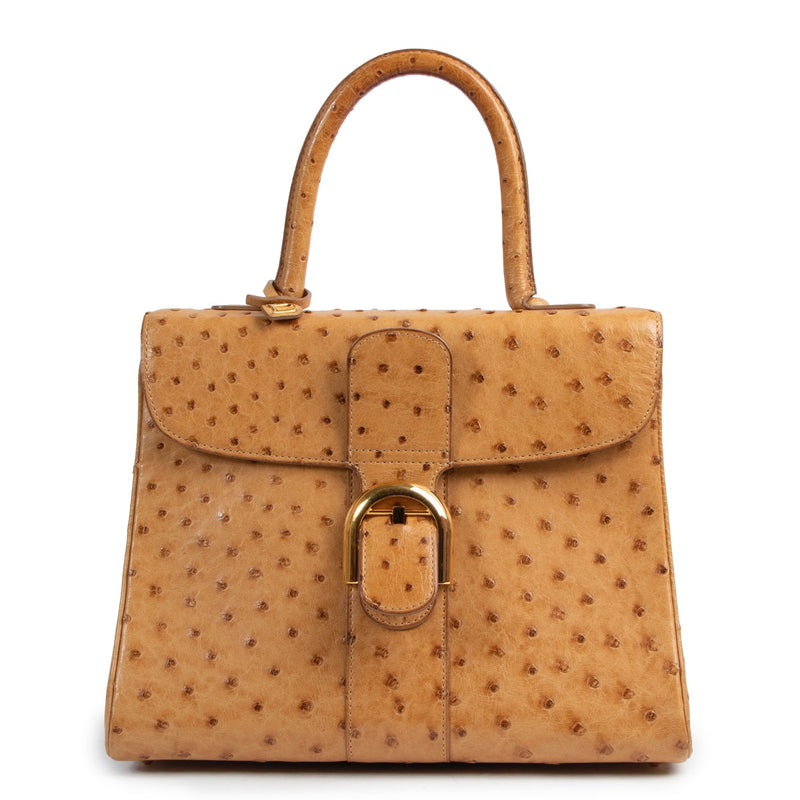 Delvaux ostrich camel Brillant MM online at the best price