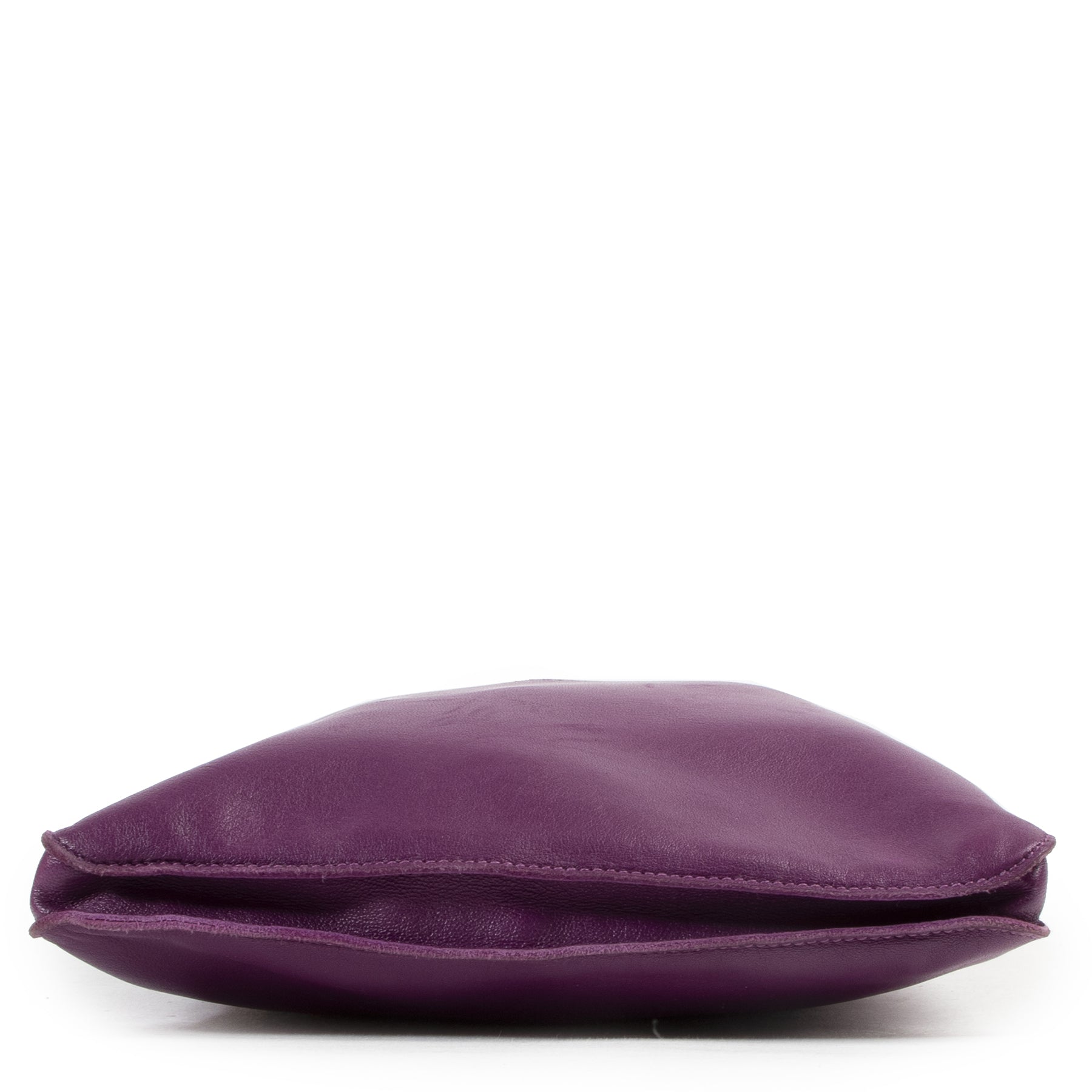 Authentic secondhand Hermès Purple Clou De Selle Leather Crossbody Bag designer bags fashion luxury vintage webshop safe secure online shopping