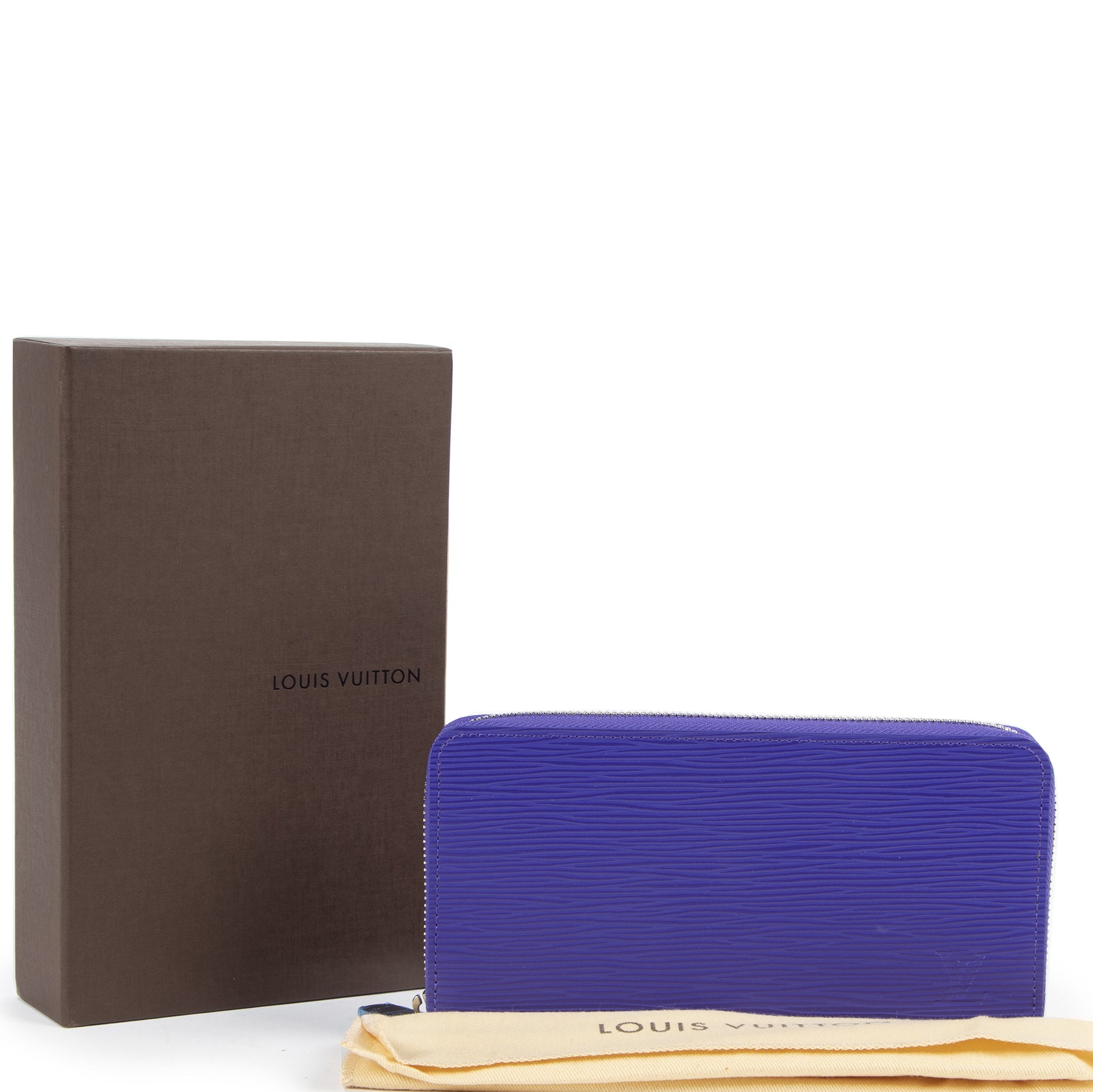 Louis Vuitton Purple Epi Leather Zippy Wallet
