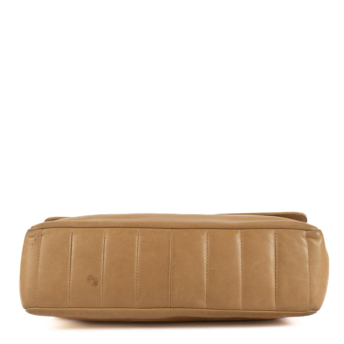 Chanel Beige Lambskin Horizontal Quilt 2.55 Flap Bag