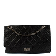 Shop safe online at Labellov in Antwerp, Brussels and Knokke this 100% authentic second hand Chanel Black Aged Calfskin Large 2.55. Koop veilig online bij Labellov een authentieke tweedehands Chanel Black Aged Calfskin Large 2.55