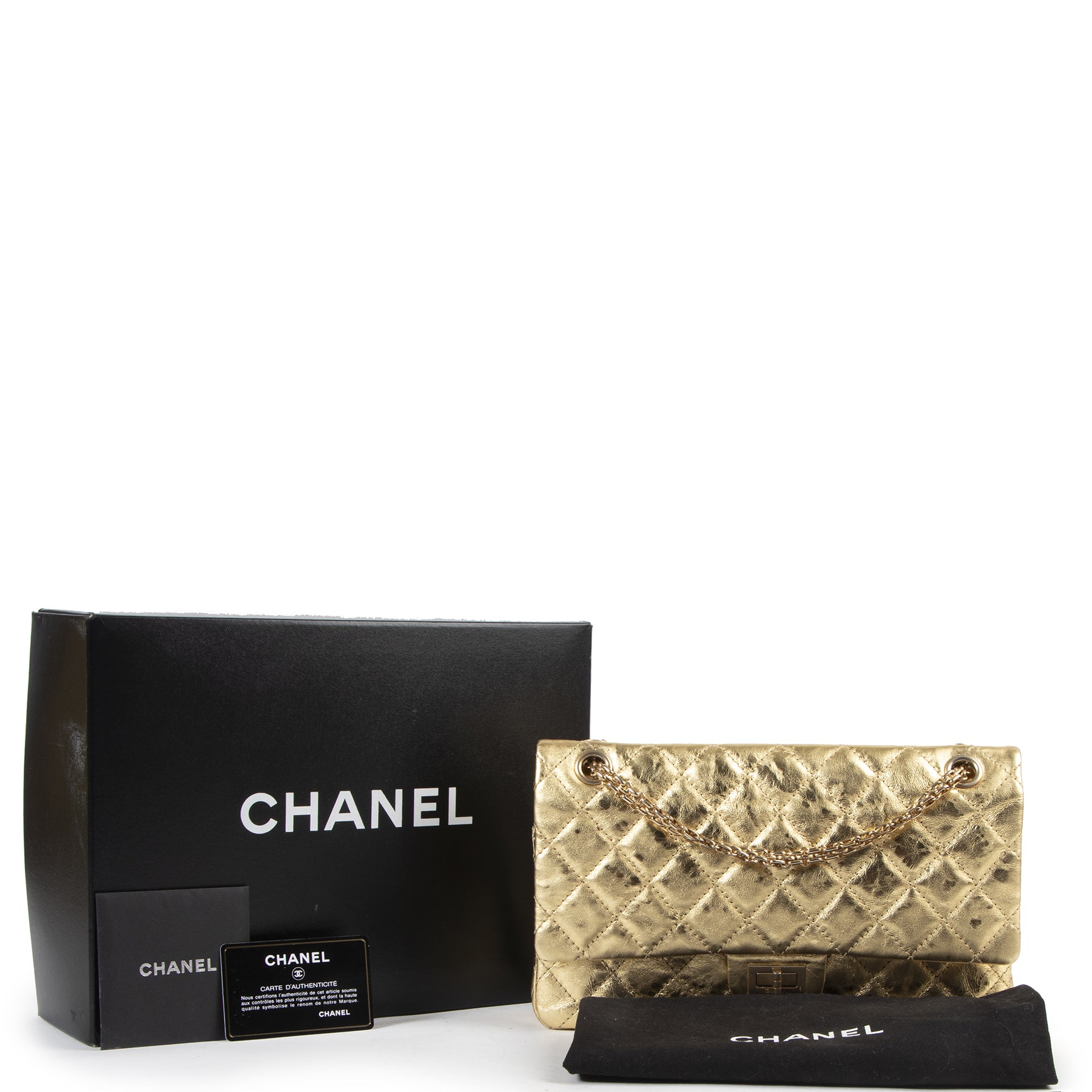 Chanel 2.55 Reissue 226 Gold Flap Bag