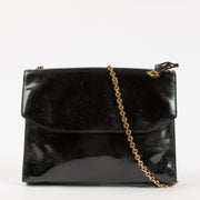 Shop the 100% authentic Delvaux Vintage Black Patent Leather Chain Bag second hand on Labellov.com!