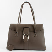 Shop the 100% authentic Delvaux Taupe Jumping Brillant Cabriolet Bag second hand on Labellov.com!