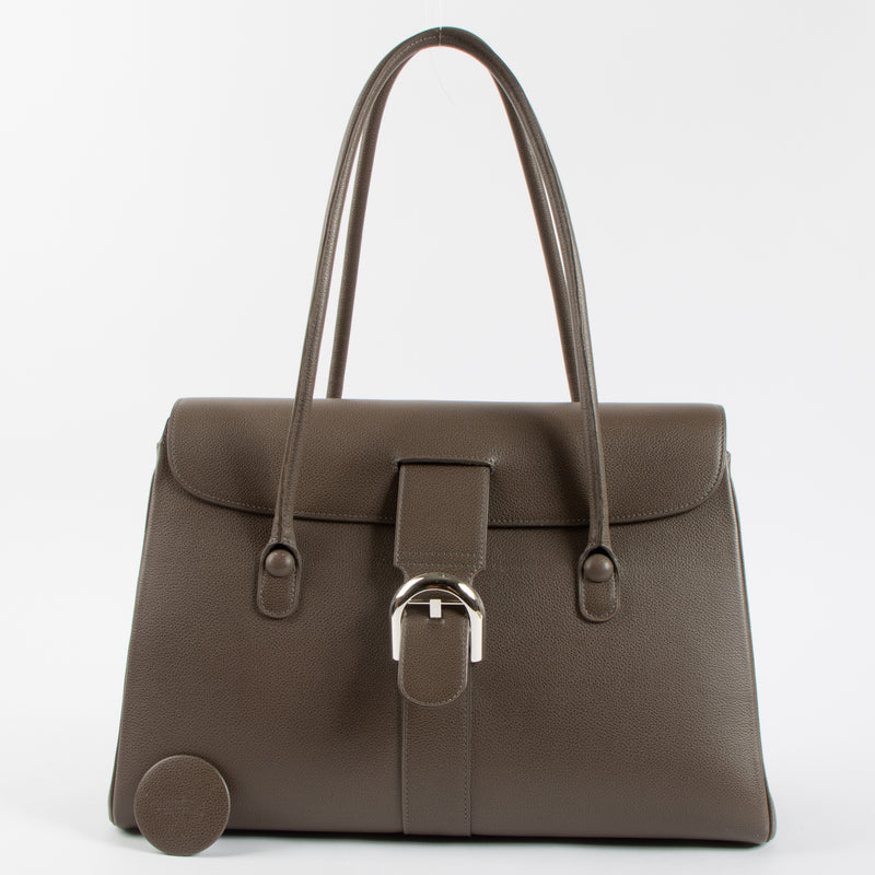 Shop the 100% authentic Delvaux Taupe Jumping Brillant Cabriolet Bag second hand on Labellov.com!