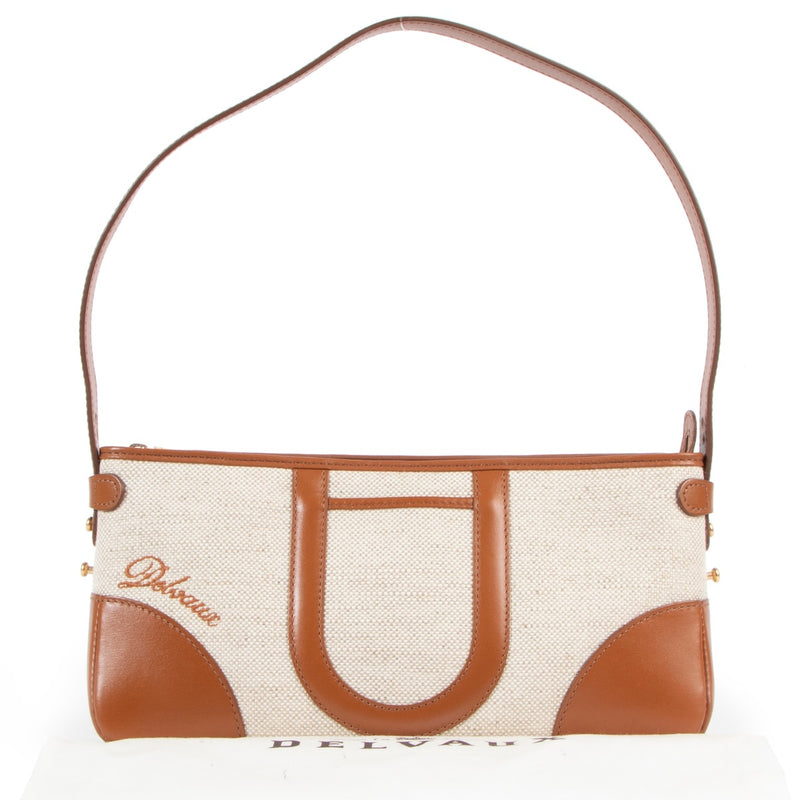 Achetez en ligne un authentique sac à bandoulière en toile Delvaux en Labellov.com.