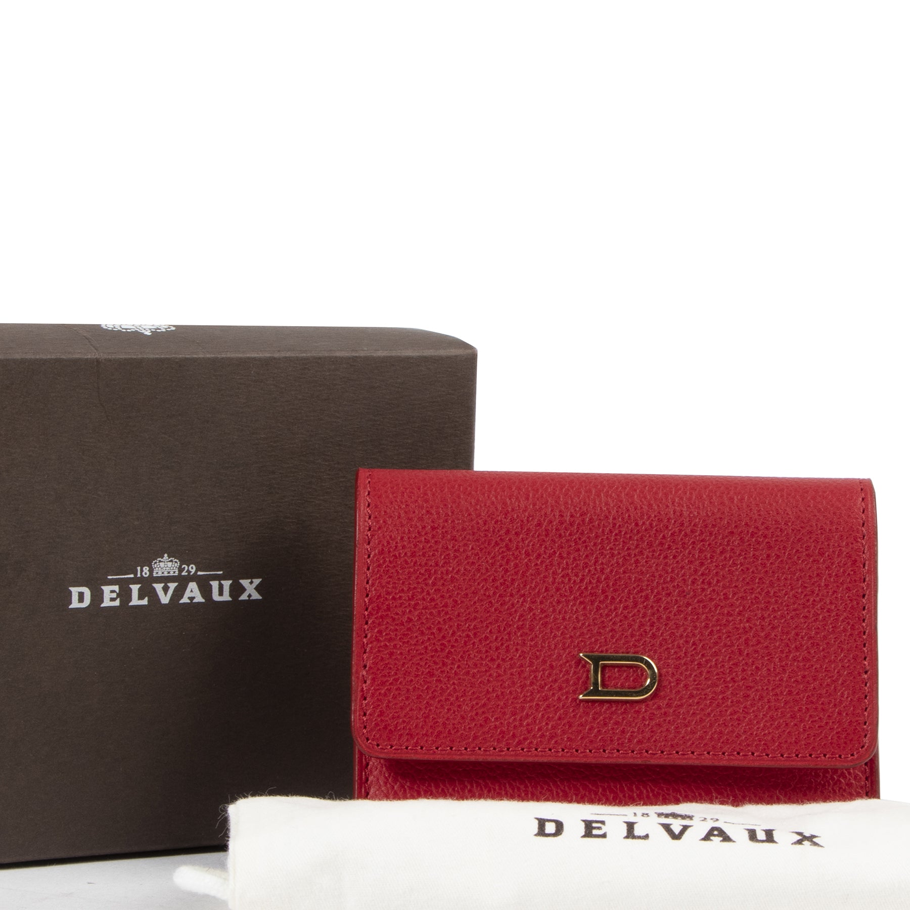 Delvaux Caprice Jumping Rouge Baiser Coin Purse aan de beste prijs bij Labellov tweedehands
