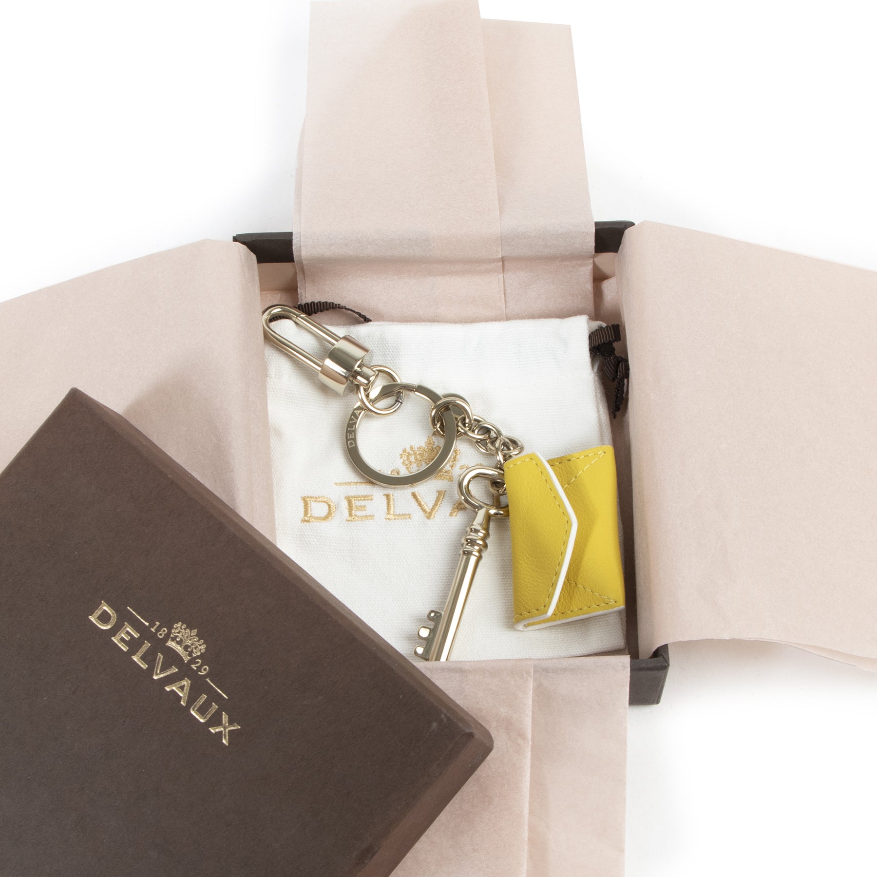 Delvaux Message Ambigu Mimosa Key Chain