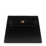 Buy an authentic second hand Hermès Black Box Calf Vintage Kelly Clutch at Labellov