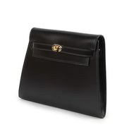 Buy an authentic second hand Hermès Black Box Calf Vintage Kelly Clutch at Labellov