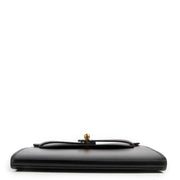 Buy an authentic second hand Hermès Black Box Calf Vintage Kelly Clutch at Labellov