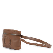 Authentieke Tweedehands Delvaux Cognac Leather Belt Bag juiste prijs veilig online shoppen luxe merken webshop winkelen Antwerpen België mode fashion