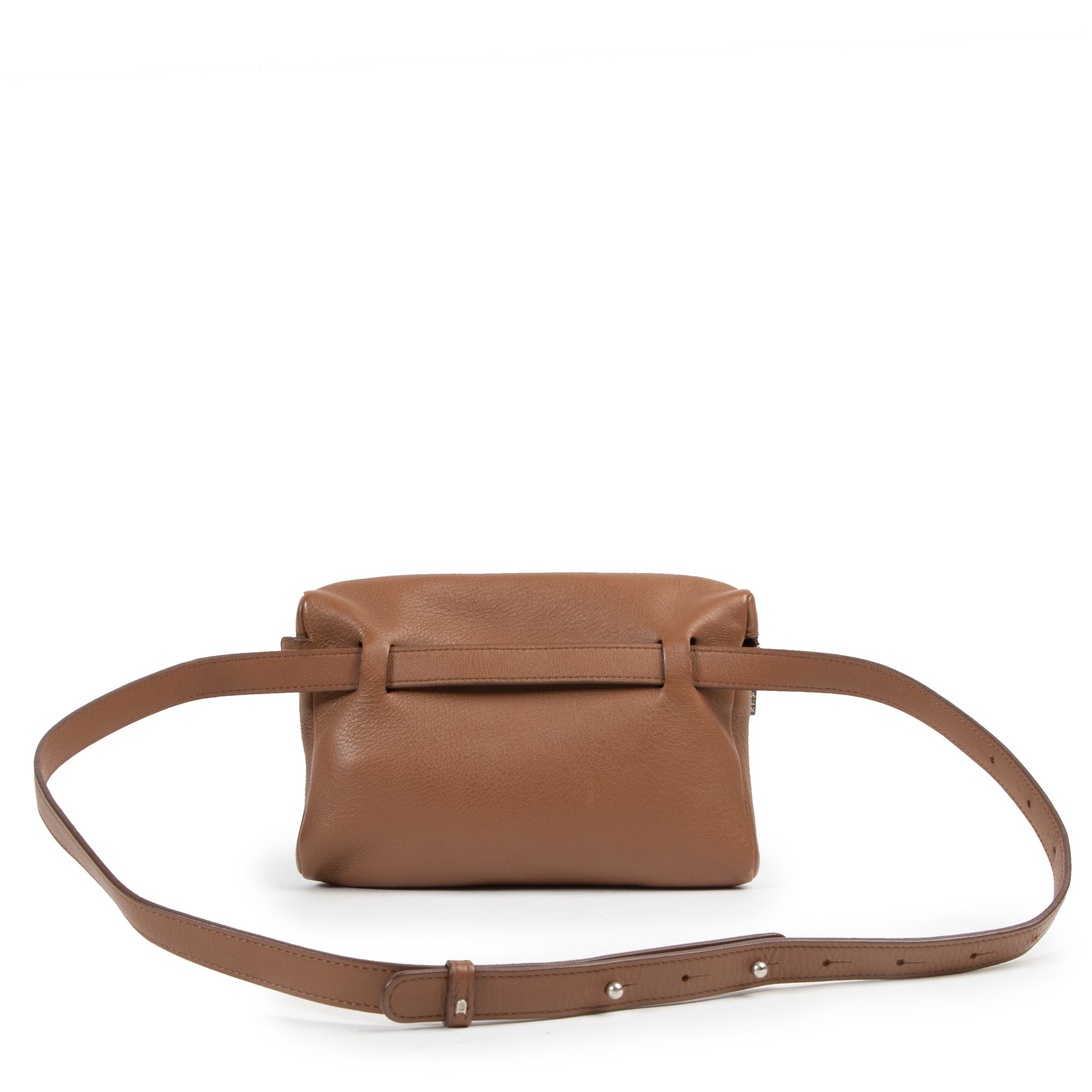 Authentic secondhand Delvaux Cognac Leather Belt Bag designer bags fashion luxury vintage webshop safe secure online shopping