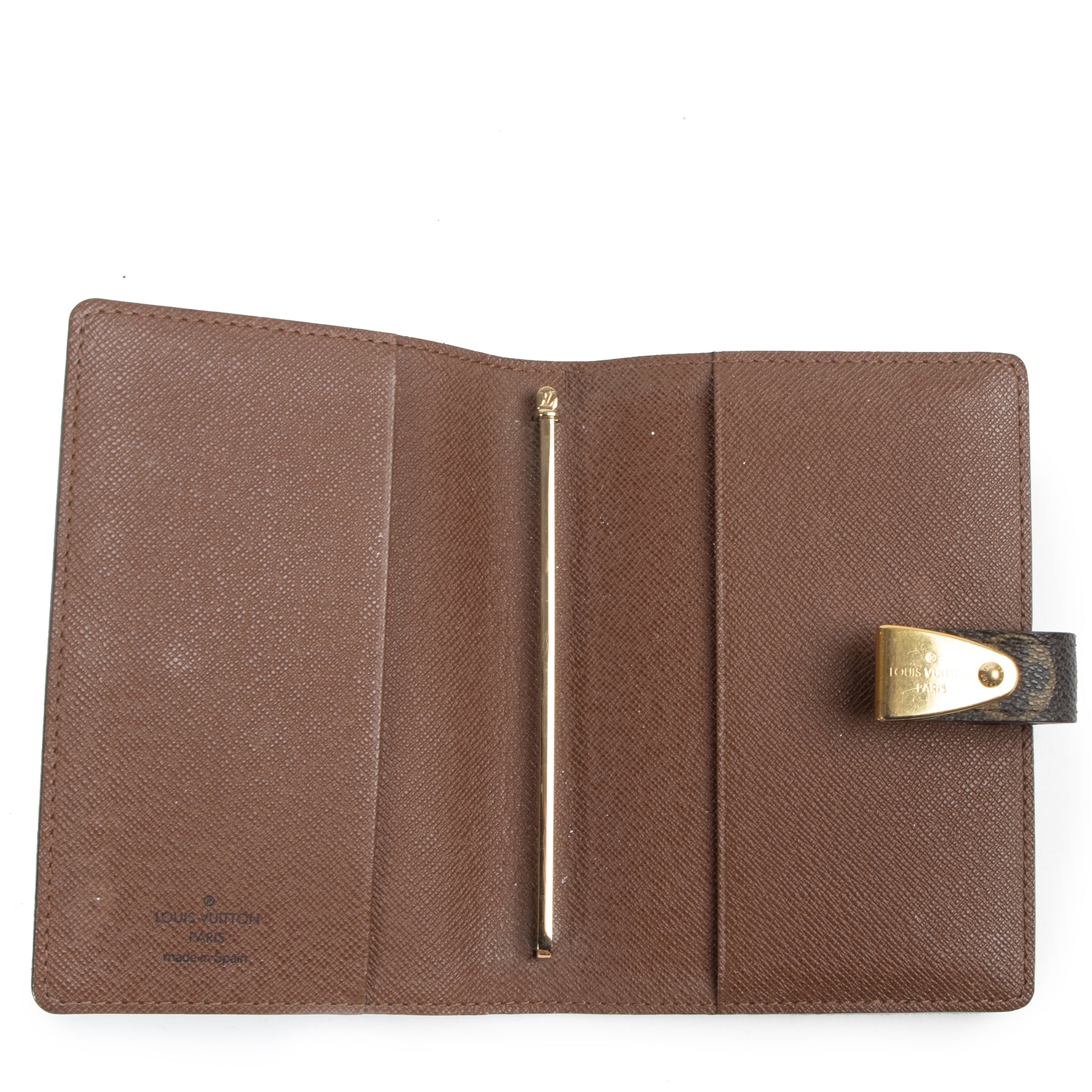 Authentieke Tweedehands Louis Vuitton Monogram Agenda Cover juiste prijs veilig online shoppen luxe merken webshop winkelen Antwerpen België mode fashion