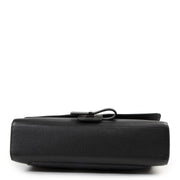 Delvaux Black Leather Contemporain Messenger Bag