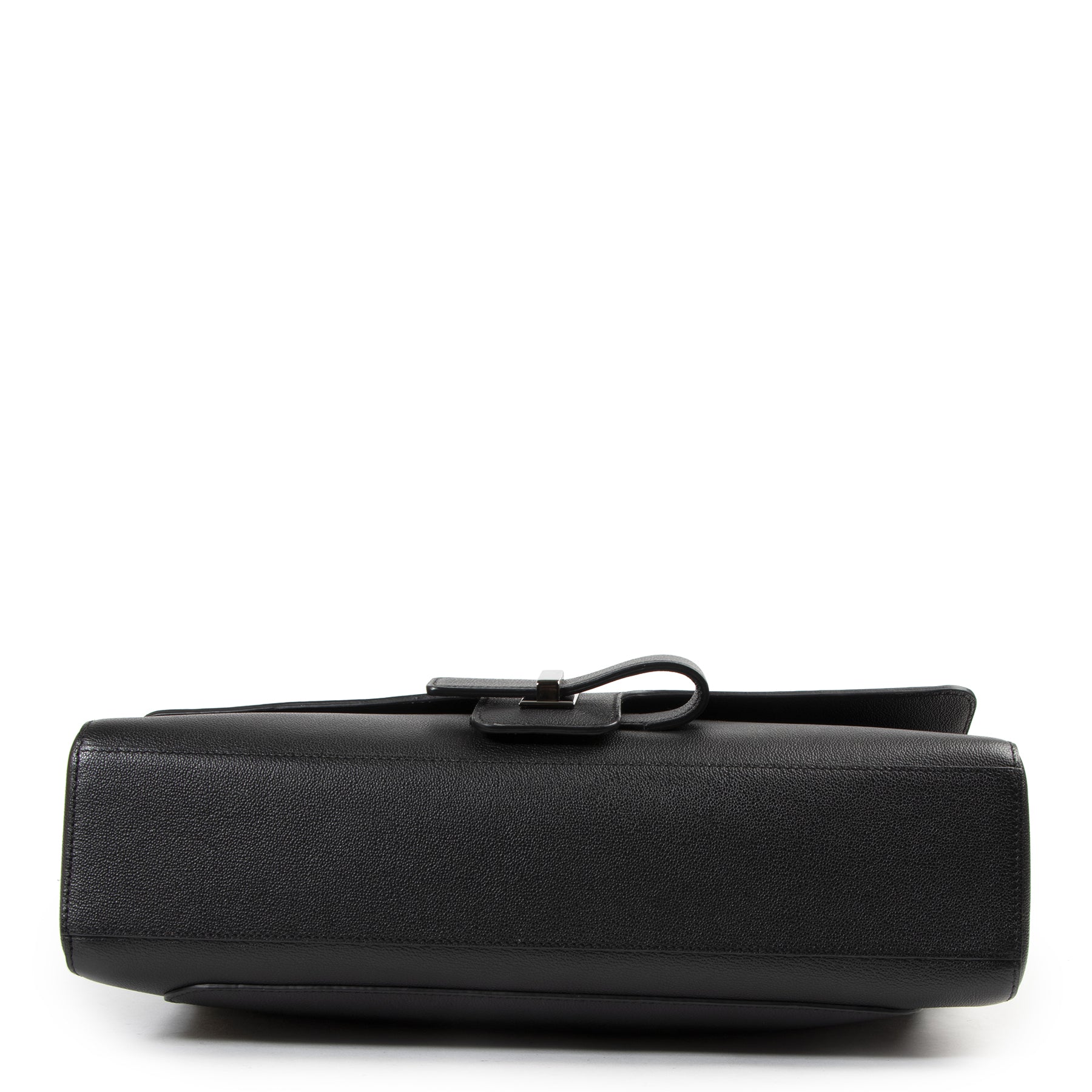 Delvaux Black Leather Contemporain Messenger Bag