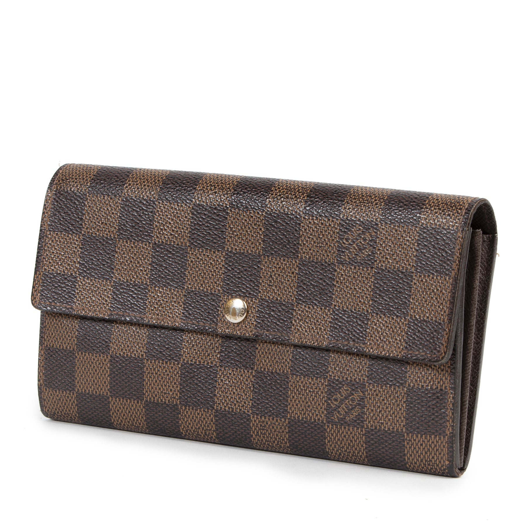 We buy and sell your authentic designer Louis Vuitton Sarah Damier Ebene Wallet