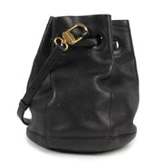 Delvaux Black Bucket Bag