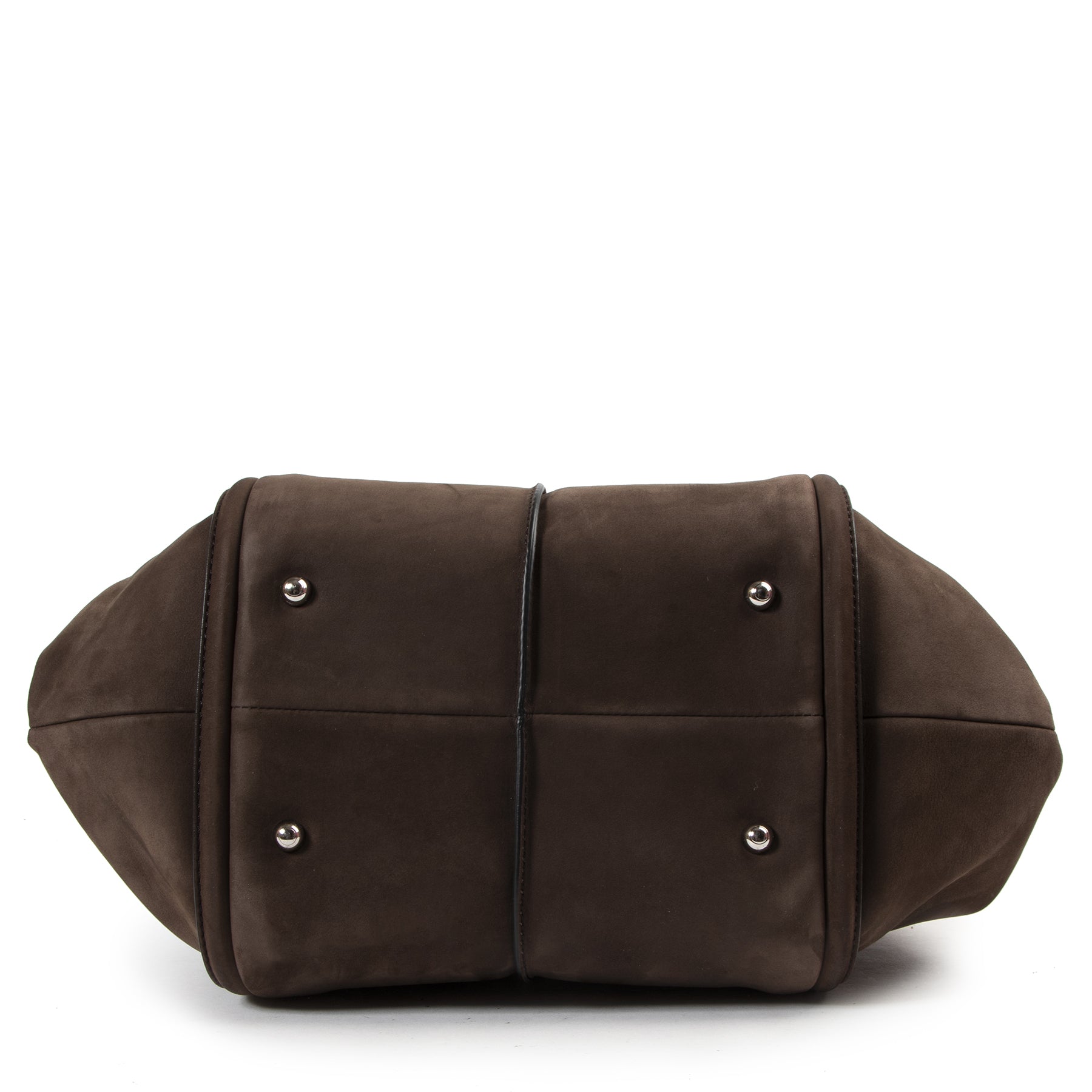 Tod's Brown Nubuck Leather Shopping Tote