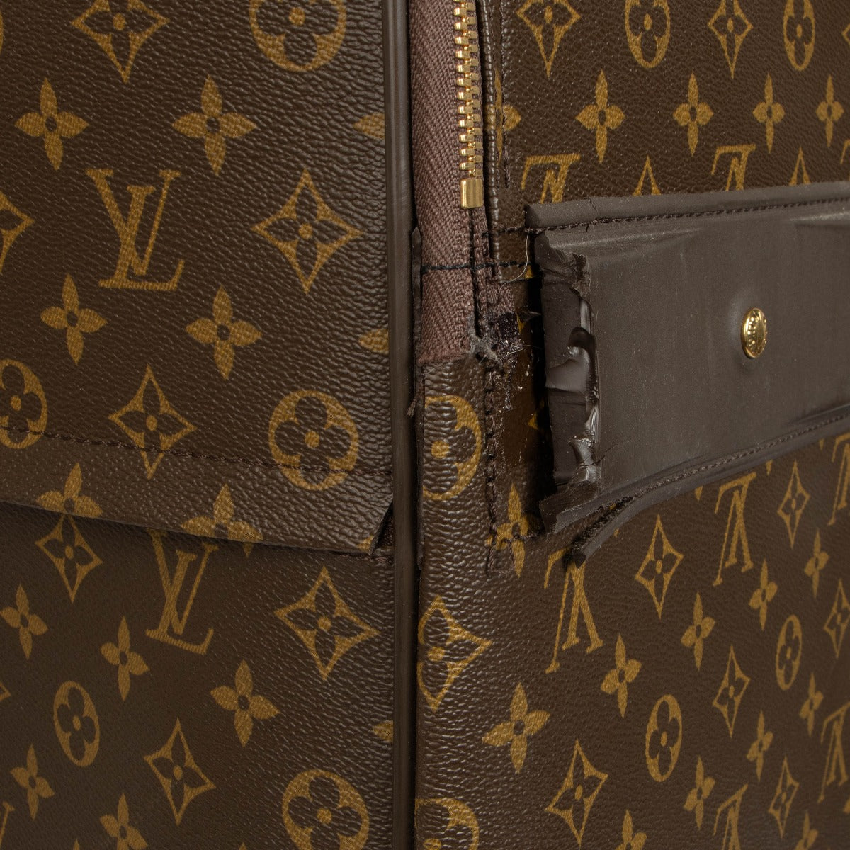 Valise trolley Louis Vuitton Pegase 70 en toile Monogram
