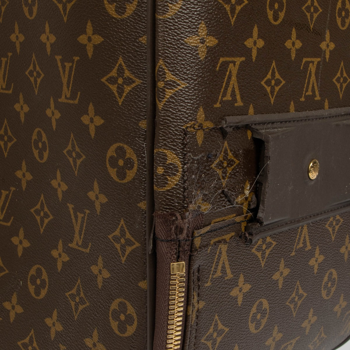 Valise trolley Louis Vuitton Pegase 70 en toile Monogram