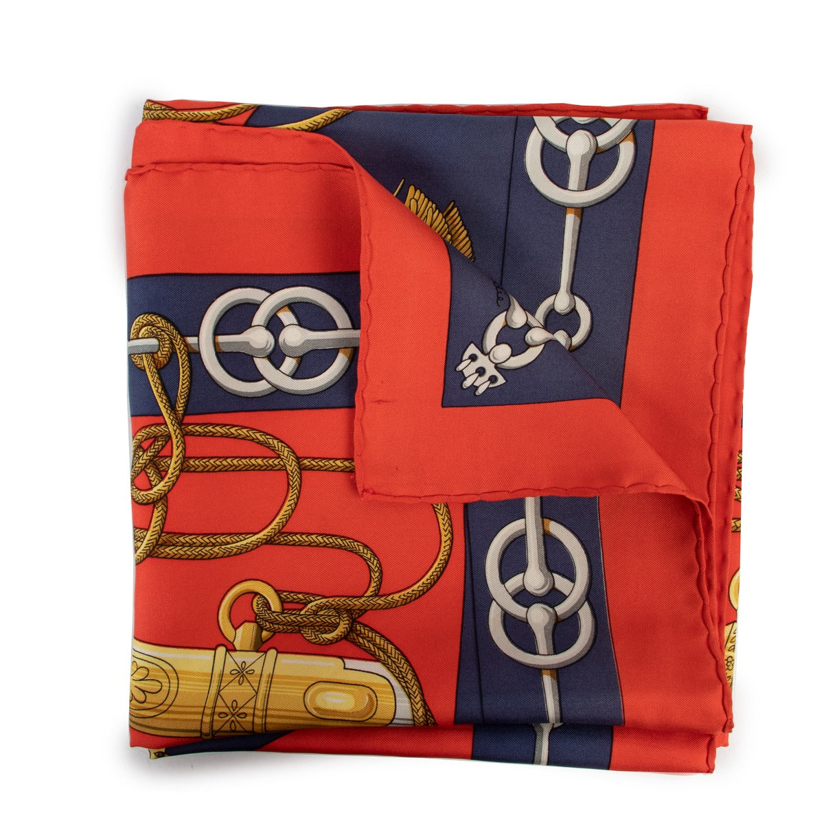 Hermès Paris Cliquetis Silk Carré Scarf