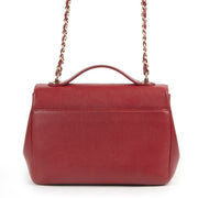 Authentieke Tweedehands Chanel Red Caviar Quilted Business Affinity Flap Bag juiste prijs veilig online shoppen luxe merken webshop winkelen Antwerpen België mode fashion