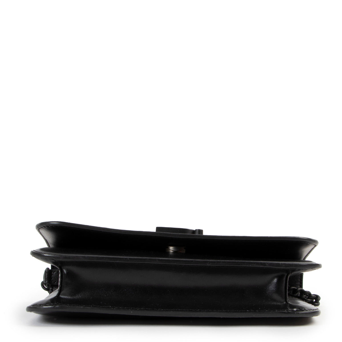Balenciaga Black B Wallet on Chain Crossbody