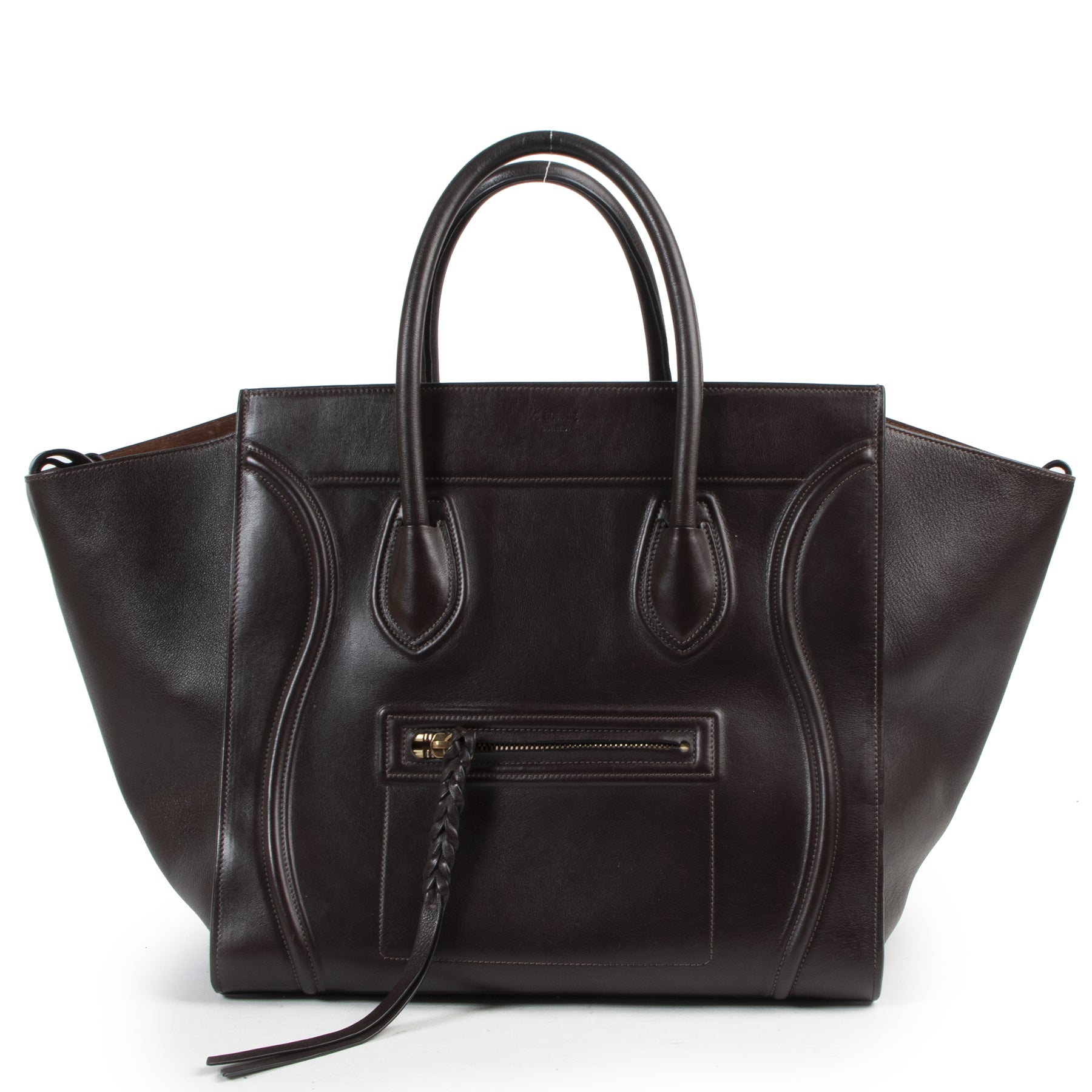 Céline Dark Brown Phantom Luggage Bag for the best price at Labellov secondhand luxury