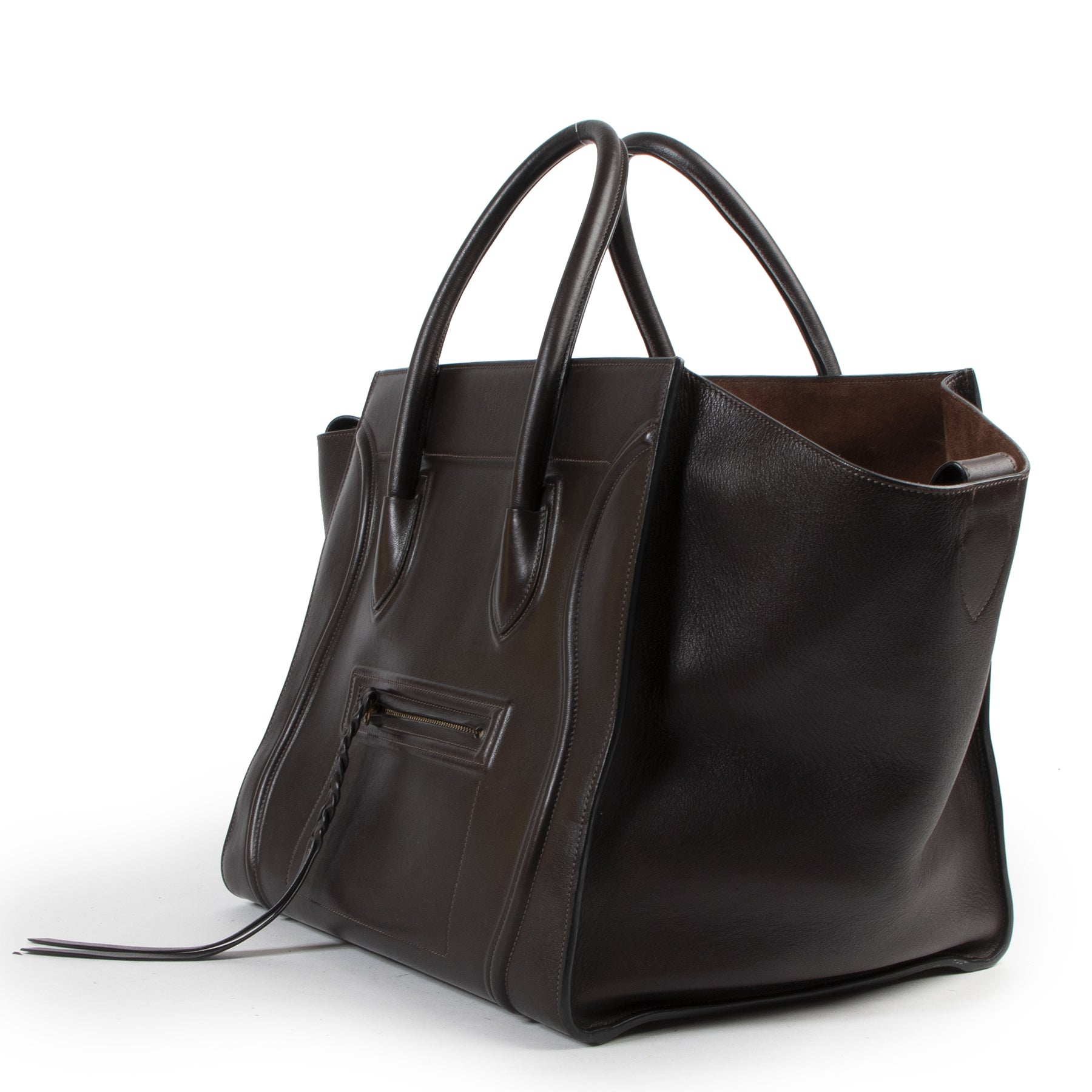 Céline Dark Brown Phantom Luggage Bag kopen en verkopen aan de beste prijs bij Labellov