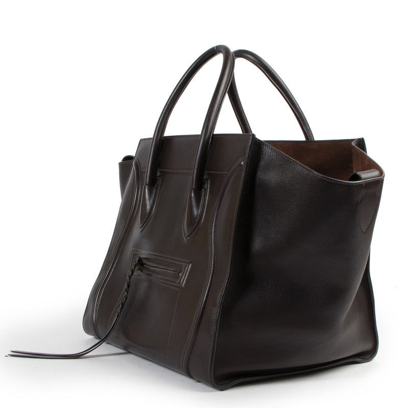Céline Dark Brown Phantom Luggage Bag kopen en verkopen aan de beste prijs bij Labellov